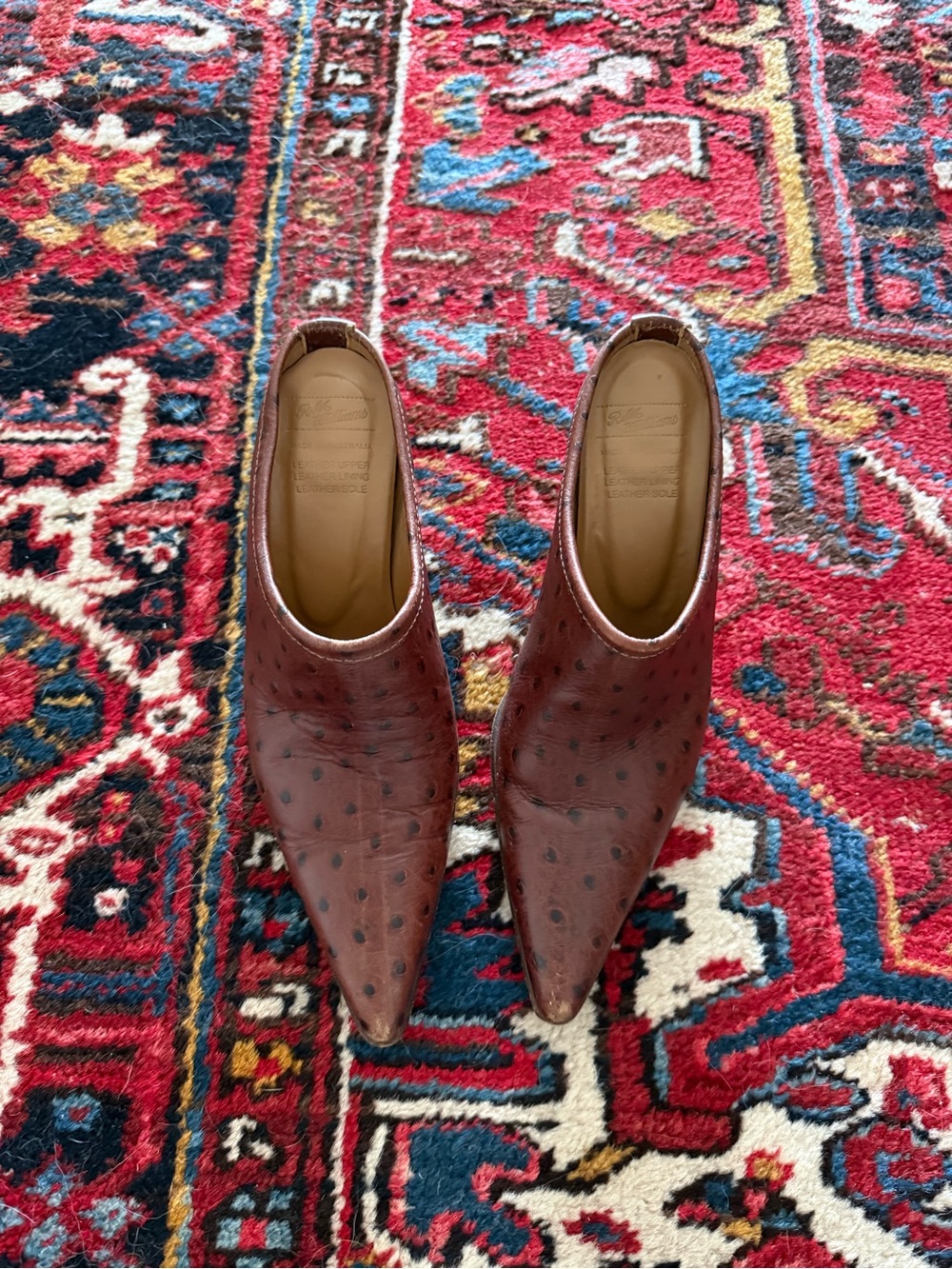 R.M. Williams Ostrich Mules Women’s Size 8